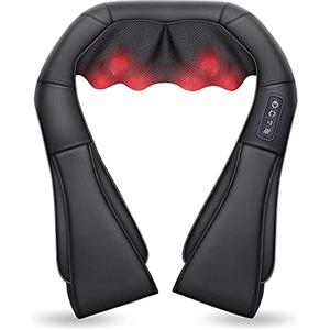 Comfier Massaggiatore Collo e Spalle - Massaggiatore Shiatsu Cervicale con calore, Massaggiatore Schiena, Massaggiatore Shiatsu Elettrico, Regalo Natele per Uomini, Donne, Mamma, Papà