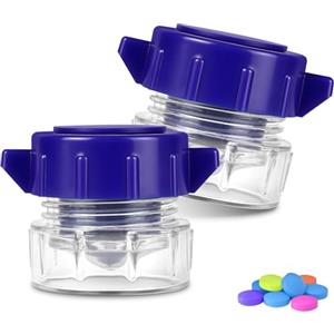 Fefod Frantuma Pillole, 2pcs Trita Compresse, Portatile Macina Pillole con Piccolo Portapillole nel Coperchio, Qualità Schiaccia Pillole per Anziani, Bambini, Animali