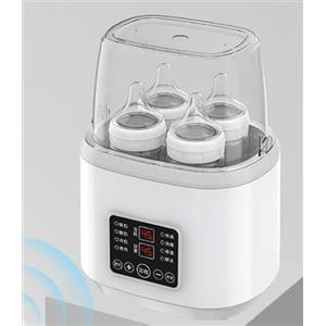 GOMETY Scaldabiberon elettrico 6 in 1, sterilizzatore per bottiglie, scaldasalatte per bambini, scaldabagno con display LCD, riscaldamento rapido e sbrinamento per tutte le bottiglie