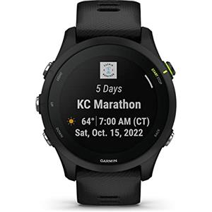Garmin Forerunner 255 Music, Smartwatch, 46mm, GPS multibanda, Cardio, VO2max, Running Power, HRV Status, Piani gratuiti 5K, 10K e 21K, Memoria per Musica, Pay (Black)