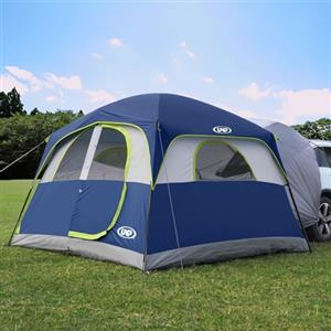 UNP Tenda da campeggio per SUV, tenda da campeggio per auto per 6 persone, tenda per portellone posteriore per SUV, tenda per esterni, facile da montare (Blu scuro)