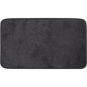 Gedy Tappeto da bagno Fuzzy 80x50cm Nero