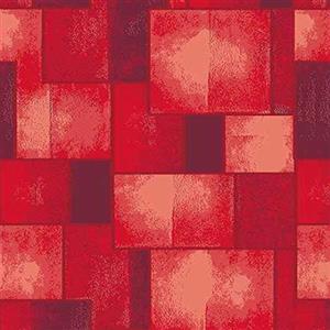 Catral 40020027 - Tappeto Cucina e corridoio Quadri, 50 x 75 cm, Colore: Rosso