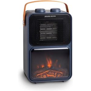 Innoliving Termostufa Elettrica INN-582 con Oscillazione - 1200W, Termostato Regolabile, Effetto Caminetto e Protezione di Sicurezza