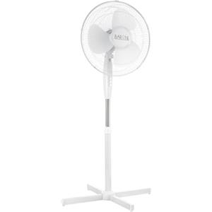 Baroni Home Ventilatore a Piantana 40 cm a 3 Velocità, Ventilatore da Terra con Inclinazione e Altezza Regolabili, Elica a 3 Pale 40 W Classe Energetica A, Bianco