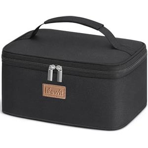 Lifewit Borsa Frigo Piccola 6L, Borsetta Termica porta Pranzo con Manico, Porta Pranzo Termico per Uomo e Donna per Lavoro, Ufficio, Viaggio, Nero