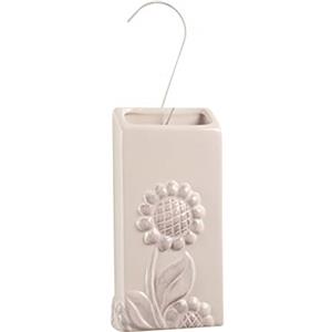Montemaggi Umidificatore Ceramica Rettangolare Bianco Anticato 9x4x19cm