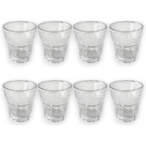 KORAT Set 12 Bicchierini da Liquore 4 cl in Vetro Ø 4,5x7h per Shot, Cicchetto, Chupito, Tequila, Grappa, Bicchieri Polo Limoncello e Amaro Lavabili in Lavastoviglie e Freezer (4 CL/ 40 ML, Collins)