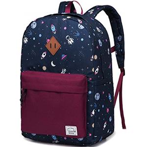 VASCHY Zaino Bambini, Zaino Astronauta Grande Zaino Asilo Bambino Zaini Scuola Elementare Zainetti per Bambini Zainetto Ragazzo con Fascia Toracica