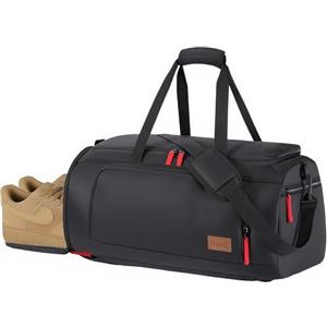 Lifewit Borsone Palestra Uomo & Donna 40L, Gym Bag Grande, Borsa Sportiva con Portascarp, Zaino Sportivo Capiente, Borsa Viaggio Tutto in Uno, Duffel Bag Salvaspazio, Nero