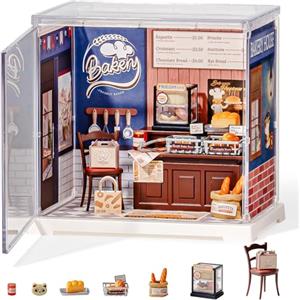 Rolife Super Creator DIY Casa in Miniatura Kit per Casa delle Bambole di Decorazione, Casa Piccola Natale Regalo di Compleanno, Kit Modellismo per Adulti (Butter Bakery House)