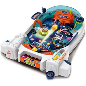BAKAJI Mini Flipper Pinball Gioco Arcade Classico, Giochi per Bambini retrò, Giocattolo per Coordinazione Occhio Mano, Riflessi e Divertimento, Idea Regalo per Bambini ed Adulti