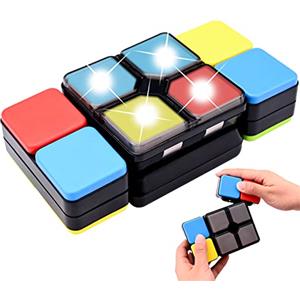 TSLBW Magic Cube Giocattolo Elettronico a Forma di Cubo Musicale Cubo Magico Electronic Novità Puzzle Game Cubo Magico Elettronico con Musica per 6+ Regalo di Compleanno per le Vacanze
