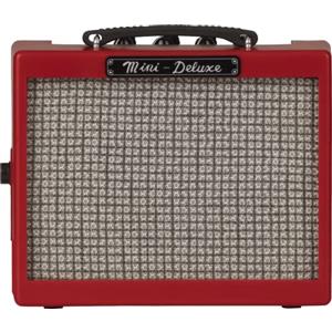 Fender Mini amplificatore Deluxe, adatto per chitarra elettrica e basso, rosso
