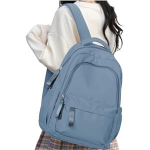 HYC00 Zaino Scuola Superiore Media Ragazza Zainetto Leggero Zaini Scolastici Superiori Zaino da Scuola Casual Zaini Università Donna Per PC Portatile 14 Pollici Laptop Bag per Viaggio Scuola,Blu Royal