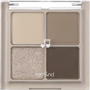 rom&nd romand Meglio degli occhi 6 colori | Palette di ombretti Basics Texture vellutata Trucco a lunga durata Galaxy Pearl Glitter MLBB MEBB| 6 g/0,21 oz No.M02 FIORE DI GRANO SARACENO SECCO