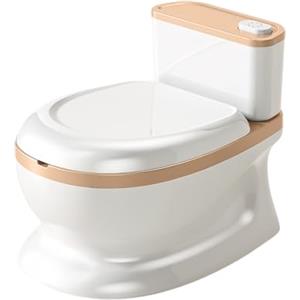 Gungtj WC per bambini - Vasino, funzione di scarico interattivo, per bambini piccoli, seggiolino per ragazzi e ragazze, bagno camera da asilo sala giochi uso asilo prescolare, 14,