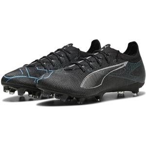 PUMA Ultra 5 PRO FG/AG, Scarpe da Calcio Unisex-Adulto, Black Silver-Bright Aqua, 40.5 EU