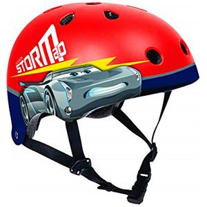 Disney Casco Nut Disney Cars da bicicletta per bambino con fori di aerazione, regolazione a ghiera e cinturini di fissaggio. Misura 53-55 cm (4-8 anni)