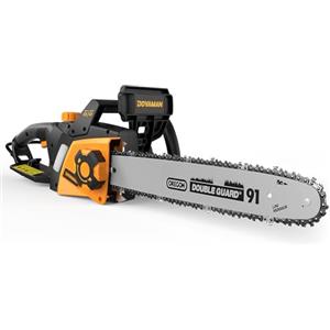 DOVAMAN 2400W Motosega Elettrica, Tensionamento Senza Attrezzi in un Passo, 40cm Barra e Catena Oregon, 15m/s Velocità della Catena, Olio Automatico, Freno Meccanico, 2 Catene - DCS01A