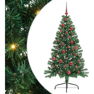 REFINED Albero di Natale artificiale con luci integrate Verde 150 cm,Albero di Natale Moderno a Forma di Cono, Illuminazione Festiva USB, Display LED, Decorazione Stagionale per Soggiorno e Giardi