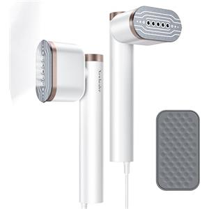 Newbealer Steamer, spazzola a vapore portatile per vestiti e camicie, riscaldamento rapido 20 secondi, vapore orizzontale e verticale