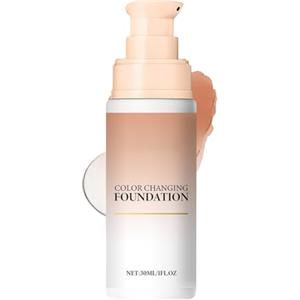 Uhngw Fondotinta Cromatica Adattiva | Correttore Viso Fondotinta a Copertura Totale,30ml Crema Idratante Illuminante Nutriente Correttivo Per Feste Foto Quotidiane Matrimonio Pelli Sensibili Adulti