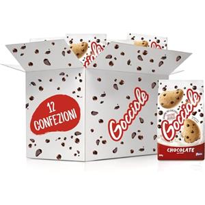 Pavesi Biscotti Frollini Gocciole Cioccolato, 12 Pack da 500 g Senza Olio di Palma