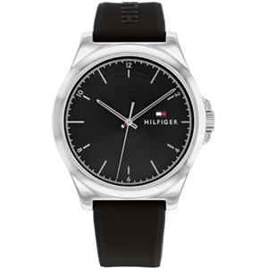 Tommy Hilfiger Orologio Analogico al Quarzo da uomo con cinturino in silicone e in pelle