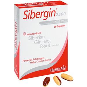HealthAid Sibergin 2500 - Integratore Alimentare con Eleuterococco 30 Capsule