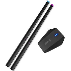 Annadue Batteria Elettronica Ad Aria, PocketDrum2 Drum Strike per Realtà Virtuale con Console per Batteria e Bacchetta, 5 Tamburi e 3 Salviette, Supporto Bluetooth MIDI, per Adulti e Bambini