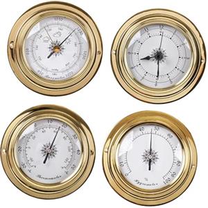 rockible , , Orologio, Stazioni Meteo, Diametro 98mm, Strumenti a Vela per Barca, Yacht, Officina, Marina, 4 Pezzi