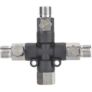 Hilitand Raccordi per aerografo a Tre Vie Raccordo per Giunzione separatore Aria 1/8 '' per connessione aerografo e Pompa d'Aria