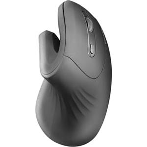 Mars Gaming MMW-ERGOPRO, Mouse Senza Fili Ergonomico Verticale, Design Pieghevole, Sensore Ottico 3200DPI, Switch Huano, Ricevitore Wireless 2.4GHz, Compatibilità Multipiattaforma, Nero