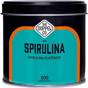 THE DOPPEL Co 500 Compresse di Spirulina Bio - Massima Dose 3000mg Alga Spirulina Bio - 100% Naturale - DETOX - Proteine Vegane Biologiche - Antiossidante - Aumenta Energia - Senza Plastica
