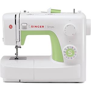 Singer macchina per cucire meccanica Simple 3229, 29 programmi essenziali, bianco e verde
