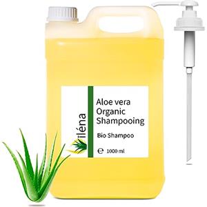 Oïléna Shampoo Biologico Aloe Vera, Anticaduta, Eccezionale shampoo con Aloe Vera, Argan, Cheratina e Ceramidi Vegetali, Senza Solfati, Vegan, Adatto a Tutti i Tipi di Capelli,1000 ml