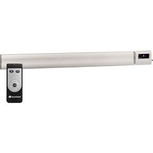 Blumfeldt Stufa Elettrica Basso Consumo con Display LED, Colonnina Elettrica da Giardino 2400W, Termosifone Elettrico, Pannello Radiante Infrarossi con Telecomando, IP44, No CO2