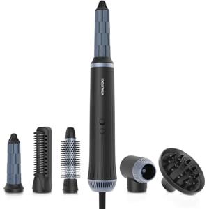 VITALmaxx Air Curler Plus 6-in-1 | Tecnologia airflow | Multi-styler con arricciacapelli, asciugacapelli, spazzola e diffusore - asciugatura, styling, creazione di ricci | 1500W [nero].