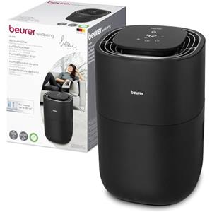 Beurer Umidificatore Beurer LB 200 Tecnologia di Evaporazione a Freddo in 3 Livelli ad Alta Efficienza Energetica, Umidificazione Igienica dell'Aria, Asciugatura del Filtro, per Ambienti fino a Circa 30 m²