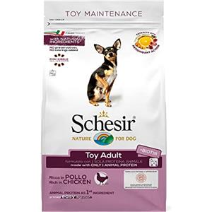 Schesir, Cibo Secco per Cani Adulti di Taglia Toy Linea Mantenimento al Gusto Pollo, Crocchette - Sacco da 2 Kg