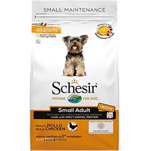 Schesir, Cibo Secco per Cani Adulti di Piccola Taglia Linea Mantenimento al Gusto Pollo, Crocchette - Sacco da 2 Kg