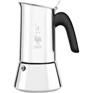 Bialetti Venus Caffettiera in Acciaio Inox, Adatta all'Induzione, Inossidabile, Argento, 4 Tazze