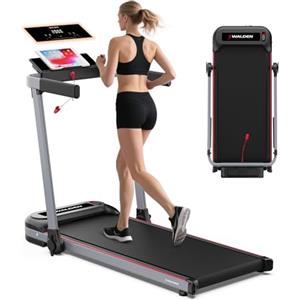 Walden Tapis Roulant Elettrico Pieghevole F2800 - Walking Pad per Casa e Ufficio, Motore 2.5 HP, Velocità 1-10 km/h, 12 Programmi, Display LCD, Fitness & Dimagrimento