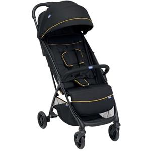 Chicco Glee Passeggino Leggero, Pratico E Leggero, Chiusura Automatica, Seduta Ampia E Confortevole, Ruote Di Alta Qualità, Schienale Regolabile, Cappottina Parasole, Fino a 22 Kg, Nero