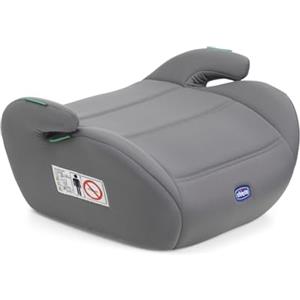 Chicco Quasar i-Size, Seggiolino Auto Bambini 7-12 Anni (126-150 cm), Peso 23-36 kg, Gruppo 3, Facile da Installare con Cintura a 3 Punti del Veicolo, Braccioli Imbottiti e Seduta Confortevole, Grigio