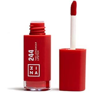 3INA MAKEUP - The Longwear Lipstick 244 - Rosso - Rosetto Rosso Chiaro con Acido per Nutrire le Labbra - Rossetto Opaco Lunga Durata Altamente Pigmentato - Vegan - Cruelty Free