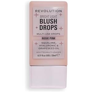 Revolution Beauty London Makeup Revolution, Gocce di Blush Bright Light con Acido Ialuronico, Finish Radioso, Rosa Rosie, 23ml