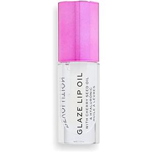 Revolution Beauty London Makeup Revolution, Olio Labbra Glaze, Olio Labbra Nutriente, Lust Clear, 4,6ml