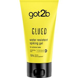 got2b Schwarzkopf Got2B, Glued Gel Waterproof, Gel Capelli per Uomo con Tenuta Ottima ad Effetto Fissante, 150 ml